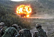 11th Engineer Regiment during an exercise Italian Army 11th Engineer Regiment controlled explosion.jpg