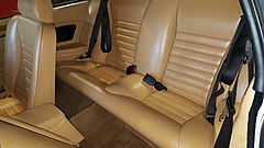 Rear seats of a 1982 Jaguar XJ-S HE coupe, showing the 2+2 seating layout.