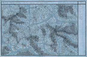 Ticușu în Harta Iosefină a Transilvaniei, 1769-73 (Click pentru imagine interactivă)