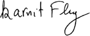 Karnit Flug (קרנית פלוג) Signature in English 2014.png