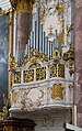 English: The small organ of Klosterkirche Maria Himmelfahrt at monastery Fürstenfeld. Deutsch: Die kleine Orgel der Kirche Maria Himmelfahrt, Kloster Fürstenfeld.