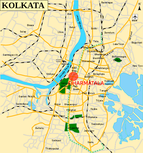 File:Kolkata street-Dharmatala.svg
