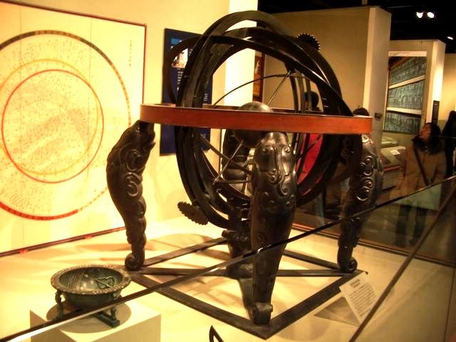 Korean armillary sphere first made by the scientist Jang Yeong-sil during the reign of King Sejong