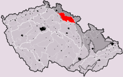 Krkonošské podhůří na mapě Česka