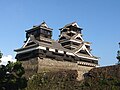 ☆★熊本地震後の熊本城。加藤神社より撮影。