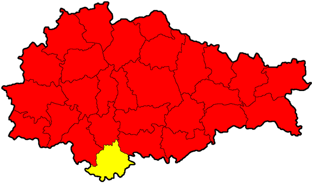 Беловский район на карте
