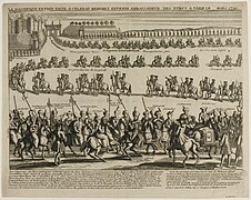 La Magnifique Entrée faite à Celebat Mehemet Effendi Ambassadeur des Turcs à Paris le 16e Mars 1721.jpg