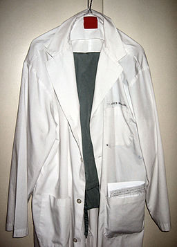 Lab coat and scrubs