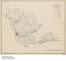 Gemarkung des Hauptortes Werbach der Gemeinde Werbach, 1921