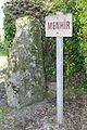 Le menhir.