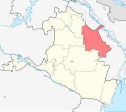 Location of Yustinsky District in the Republic of Kalmykia