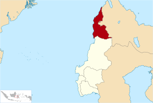 Peta lokasi Kabupaten Pasangkayu
