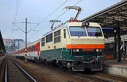 Lokomotiva 151.023 v Praze