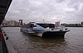 2014-03-09 The Aurora Clipper docks at Canary Wharf.