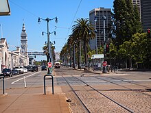 The Embarcadero in 2011 Looking SE on The Embarcadero and Broadway (May 2011).jpg