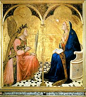 Annunciation, ca. 1344, Pinacoteca Nazionale, Siena