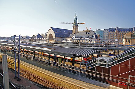 The Gare seen from the platforms' side
