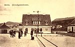 Järnvägsstationen i Mölle år 1910