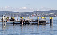 English: The Island of Mainau. A pier. Deutsch: Die Insel Mainau. Eine Anlegestelle.