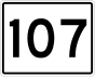 Markierung der Route 107