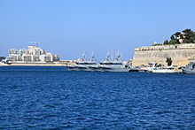 The four patrol boats moored at Hay Wharf in 2014. Malta - Floriana - Xatt it-Tiben + Sliema - Tigne Point (Xatt it-Tiben) 01 ies.jpg