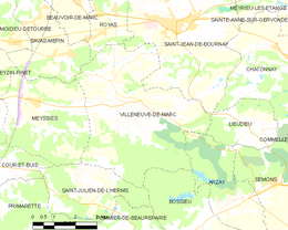 Villeneuve-de-Marc - Localizazion