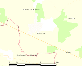 Poziția localității Réveillon