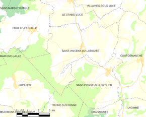 Poziția localității Saint-Vincent-du-Lorouër