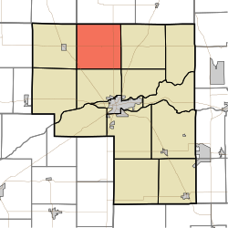 Location of Harrison Township in Cass County