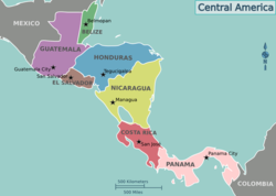 Map of Central America Map of Central America.png