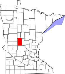 Harta e Todd County në Minnesota
