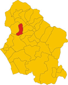 Localizarea Careggine în Provincia Lucca