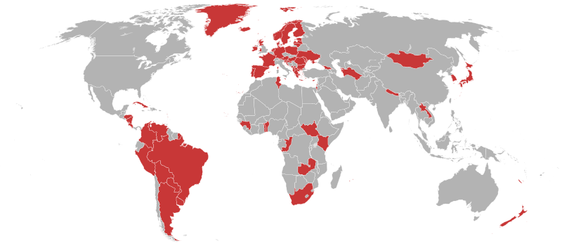 Delwedd:Map of domestic corporal punishment abolition.svg