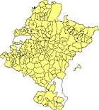 Locatie van de gemeente op de kaart van de provincie