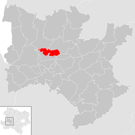 Poloha obce Maria Taferl v okrese Melk (klikacia mapa)