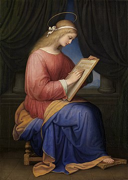 Marie Ellenrieder - Maria schreibt das Magnificat - 514 - Staatliche Kunsthalle Karlsruhe