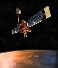 Concepto artístico de la Mars Global Surveyor