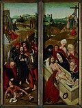 Thumbnail for File:Master of the Brunswick Diptych - Arrest of Christ &amp; entombment.jpg