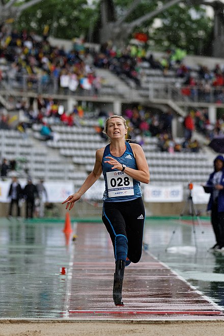 Iris Pruysen, skok w dal, Paraolimpijskie Spotkanie Lekkoatletyczne, 4 czerwca 2014, stadion Charlety