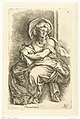 Mirjam, de zus van Mozes of een Sibille Paradigmata graphices variorum artificum (serietitel), RP-P-1907-3992.jpg