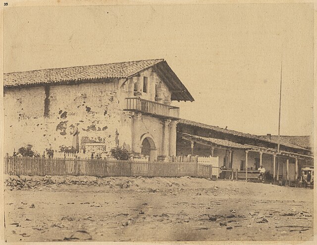 Mission Dolores adobe chapel, 1856