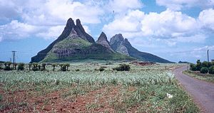 Berggruppe Trois Mamelles bei Quatre Bornes