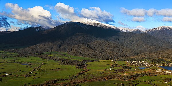The western flank of the Mount Bogong massif