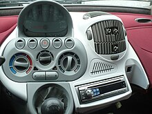 Détail de la console centrale - Fiat Multipla Phase 1