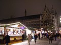 Die Weinstraße als Teil des Christkindlmarkts rund um den Marienplatz