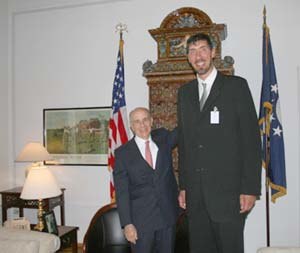 Mureșan meeting with Nicholas F. Taubman, the U.S. Ambassador to Romania