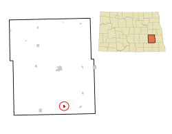 Location of Kathryn, North Dakota