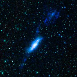 NGC 3448-UGC 6016 Spitzer GALEX.jpg