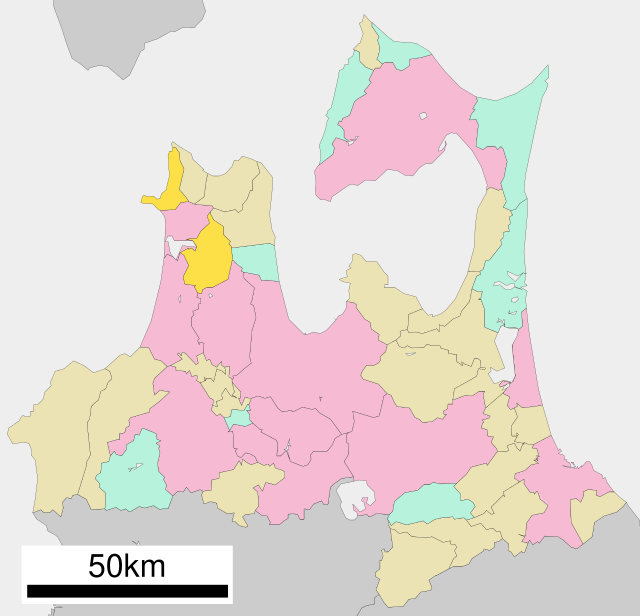 中泊町位置図