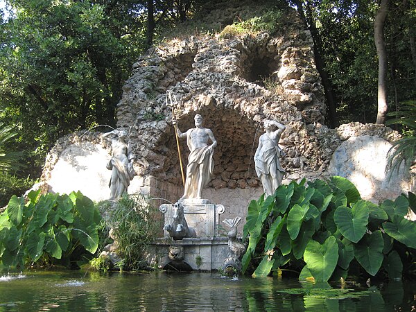 Neptune's fountain at Trsteno Arboretum